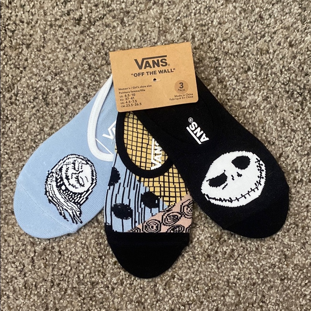vans nightmare before christmas no show socks